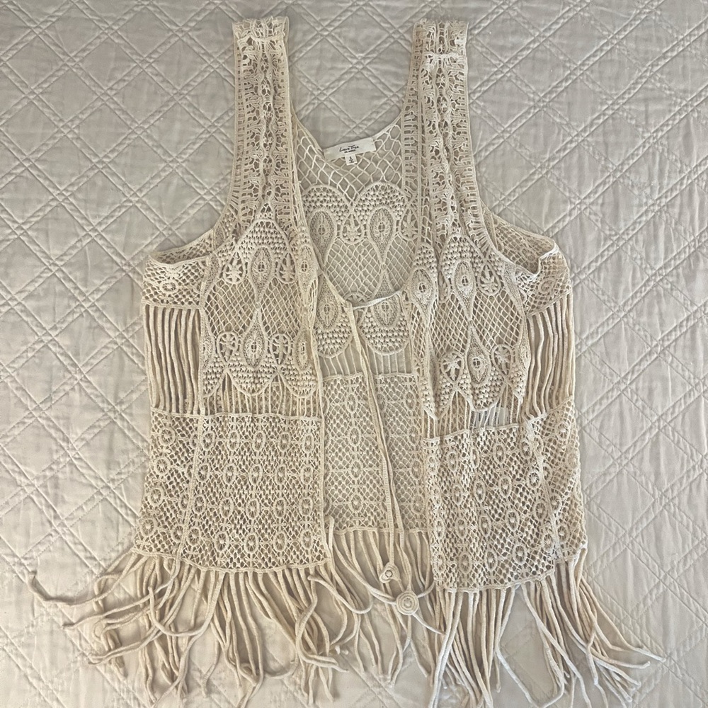 Forever21 Love Tree Boho Macrame Coverup